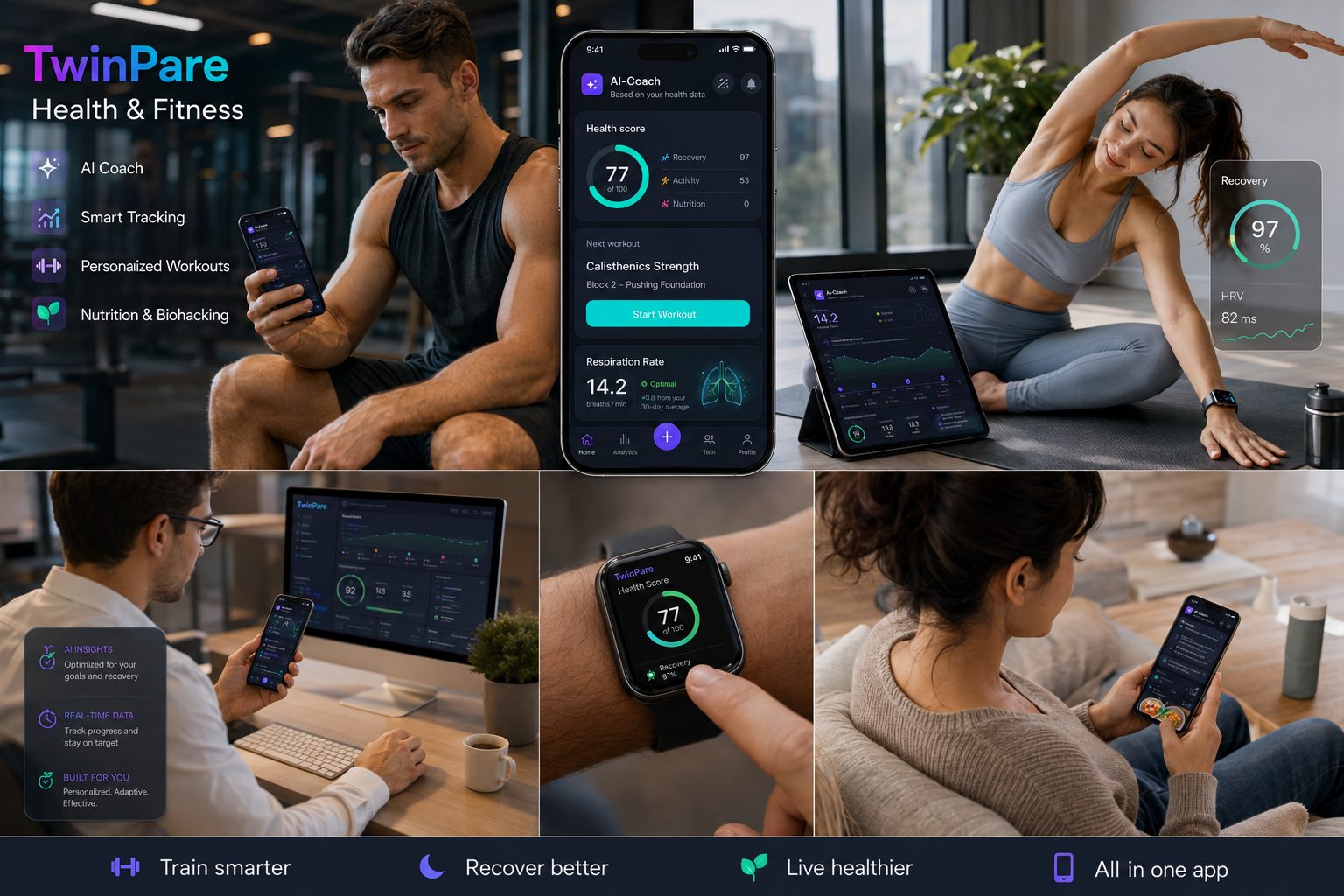TwinPare Health & Fitness product overview