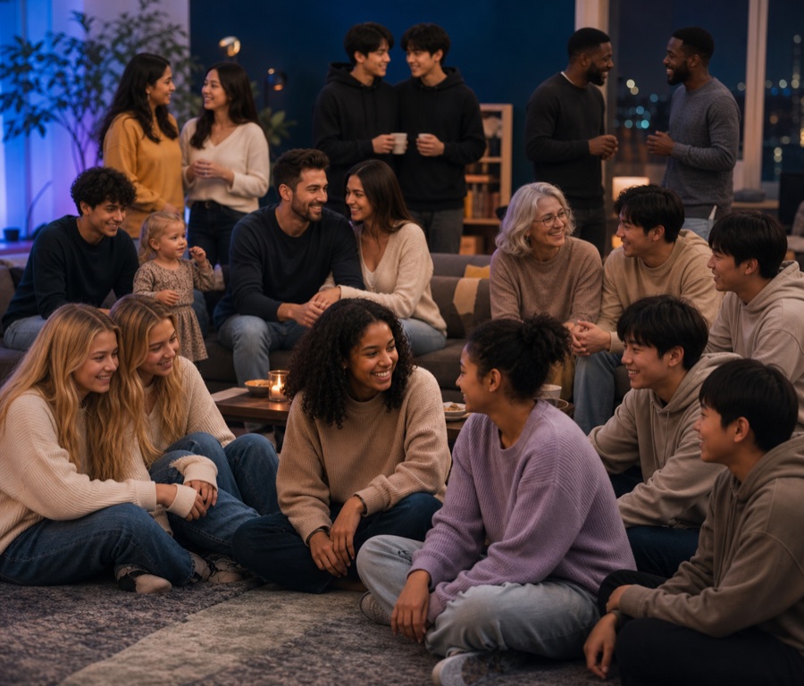 Diverse twins and twin families meeting in a warm community setting